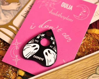 Ghost Ouija Planchette Hard Enamel Pin - ihadotherplans