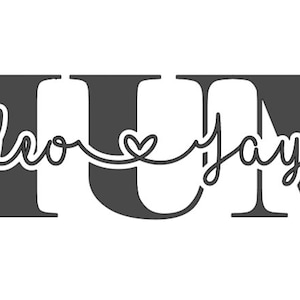 Monogramme, Namen, personalisierte SVG-Schnittdatei, Cricut-Silhouette Ideale für T-Shirts CUSTOM ATE