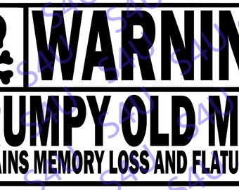 Funny T-shirt SVG Cutting File Cricut Grumpy old Man