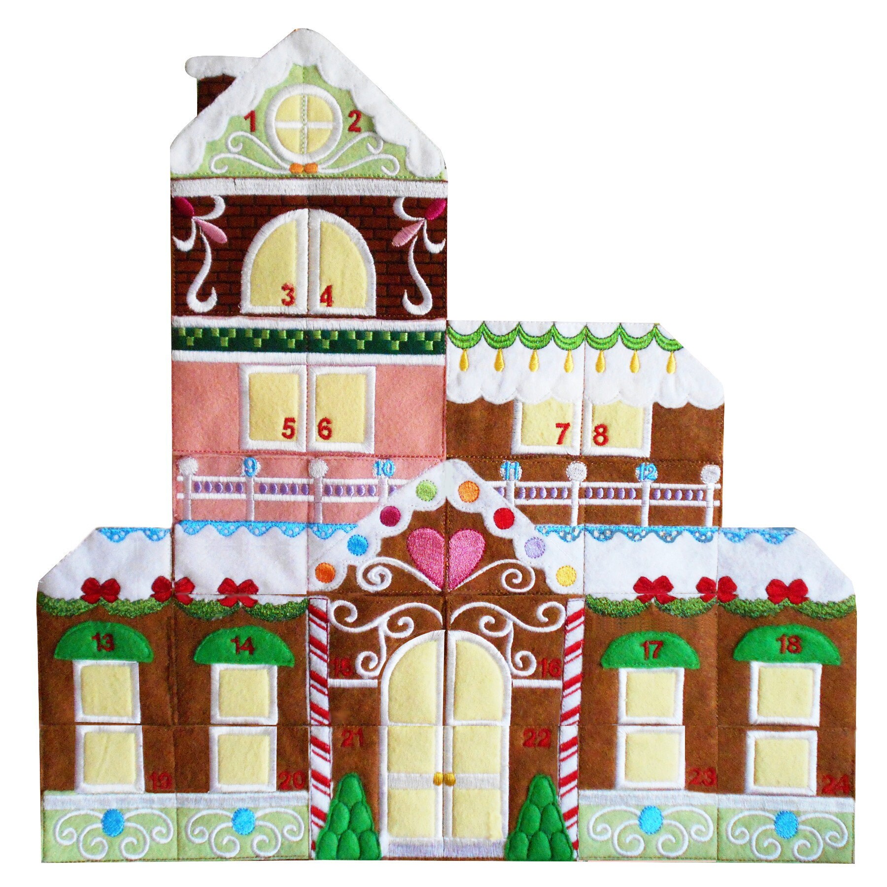 Gingerbread Advent Calendar Designs Patterns Etsy