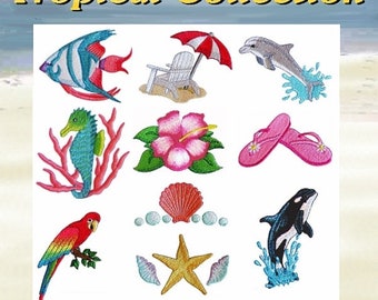 Tropical collection  designs  - Machine Embroidery Design