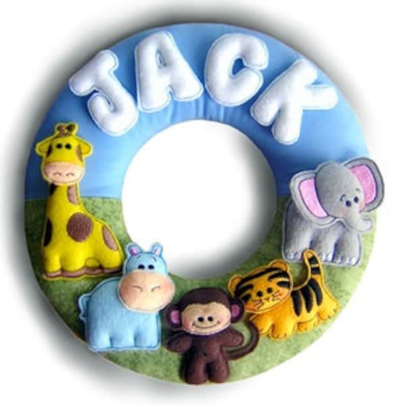 Felt Jungle Animals Collection Machine Embroidery Designs Etsy