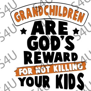 孫は子供を殺さないための神からの贈り物です Cricut やその他のカッティングマシン用の SVG