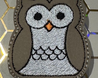 Embroider Design for Owl Magnetic Bookmark - all formats