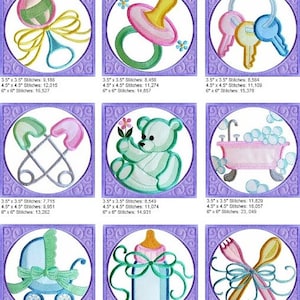 Baby Quilt Blocks Machine Embroidery Design set