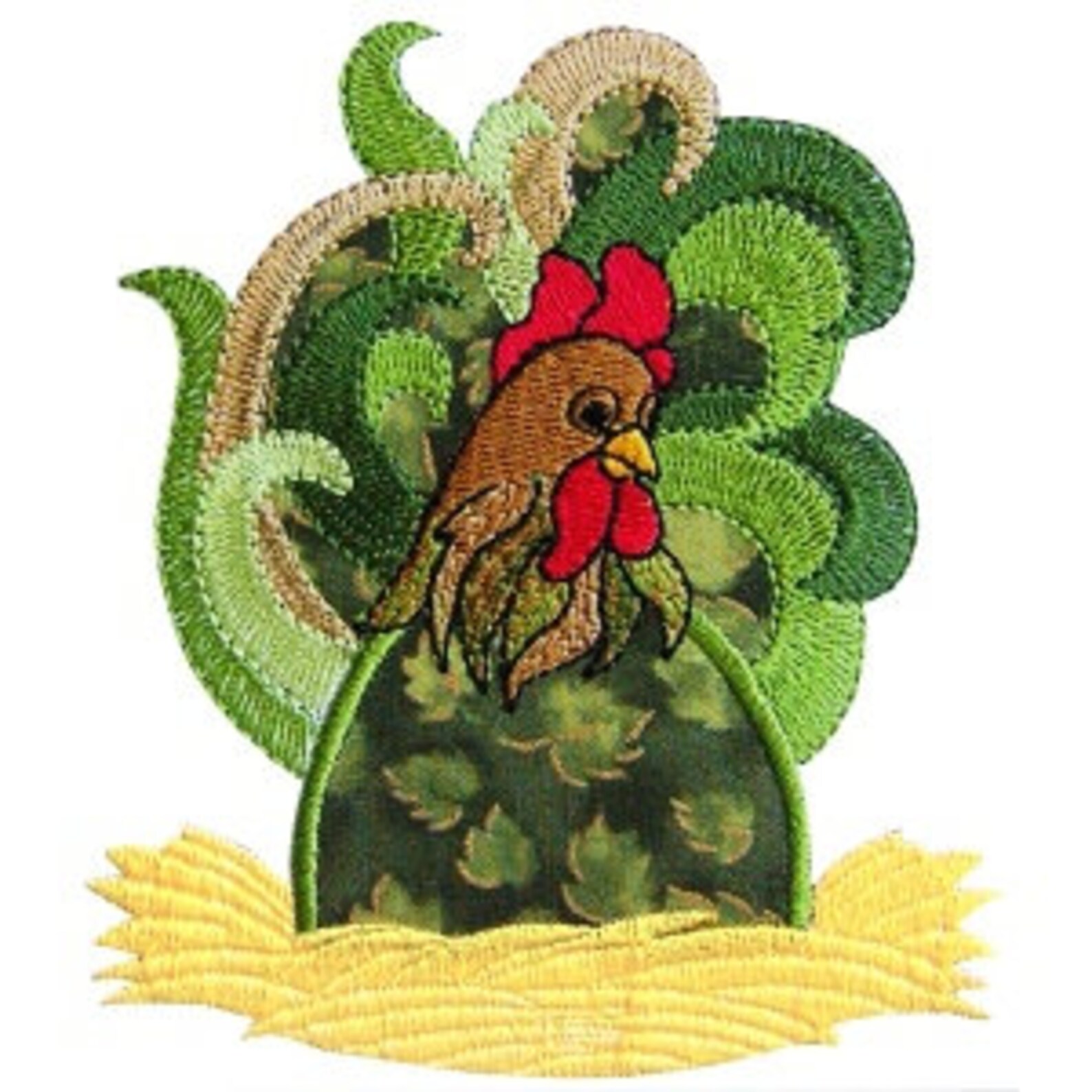 9 Country Chicken Applique Set of Machine Embroidery Designs - All ...