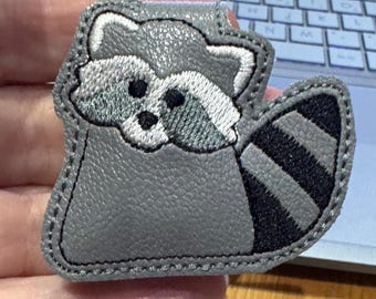 Racoon Magnetic Bookmark machine Embroidery design - 4x4 and 5x7 PES