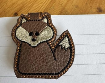 Fox Magnetic Bookmark machine Embroidery design - 4x4 and 5x7 PES