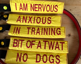 Dog lead covers - Warning sleeve for you dogs lead