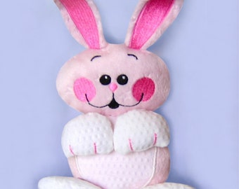 Diseño de bordado de máquina de conejito de Pascua en el aro