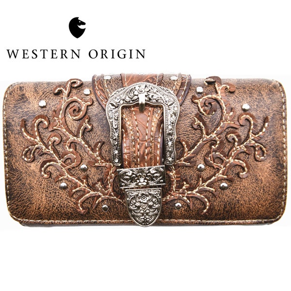 Western Clutch Wristlet Etsy