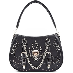 Punk Gothic Skull Chain Concealed Carry Purse Shoulder Bag - Etsy