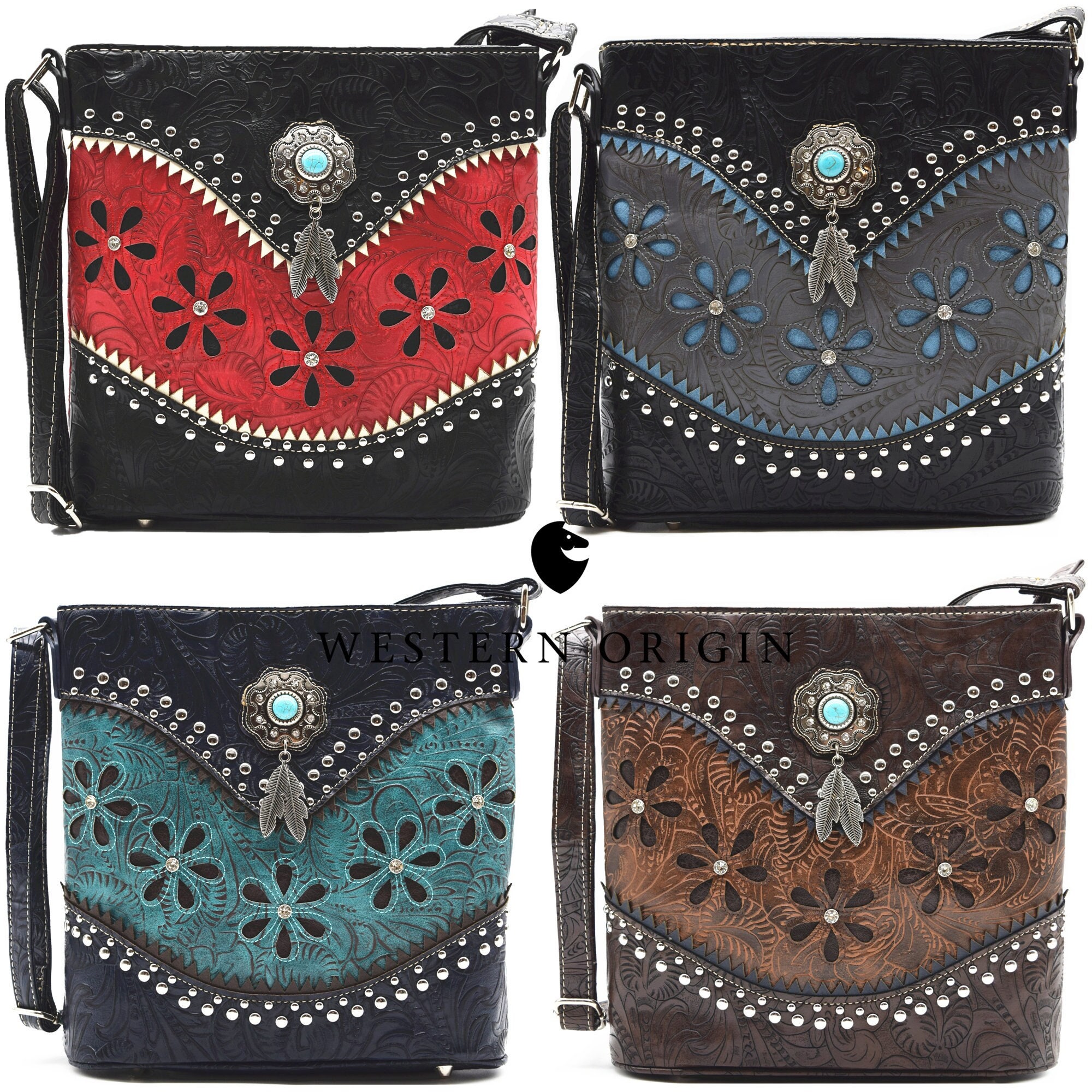 Beaded Coin Purse NASH Western [Black/Red] – The Nash Collection