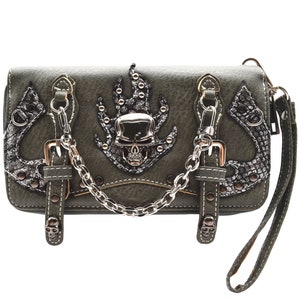 Punk Gothic Skull Chain Concealed Carry Purse Shoulder Bag - Etsy