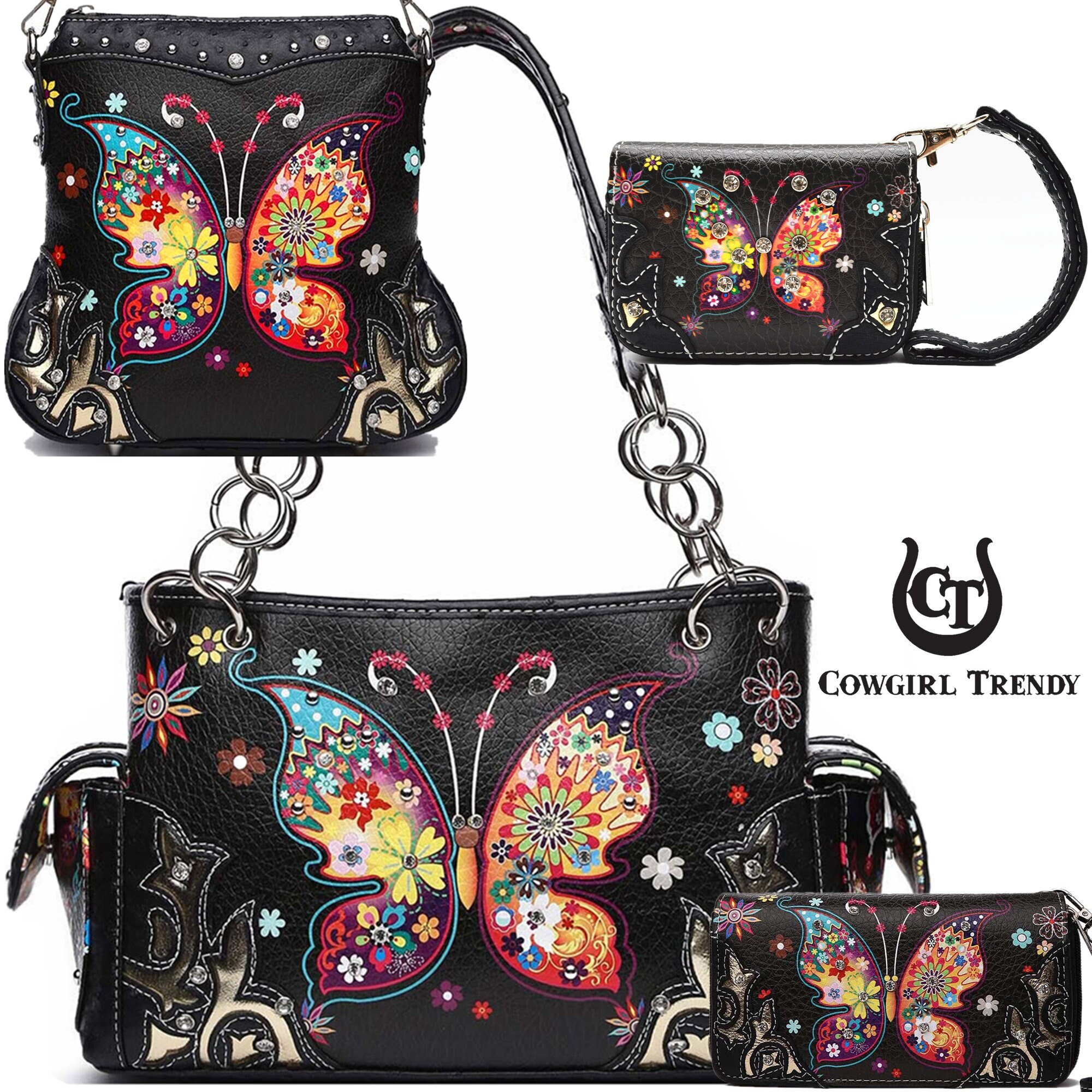 Cowgirl trendy online butterfly purse