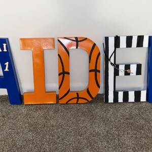 Sports Letters, Letter Decor, Sport Theme Letters - Etsy