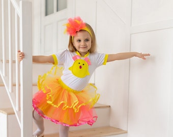 Baby Chicken Ester Costume for girl, Toddler roster outfit