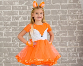 Adorable Fox Costume for Girls - Perfect for Playtime and Dress-up