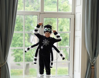 Spooky Spider kids Costume for Halloween, insect outfit for boy or toddler