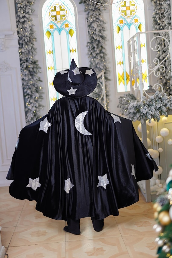 Wizard Cloak Adult Black Wizard Cloak Adult Black