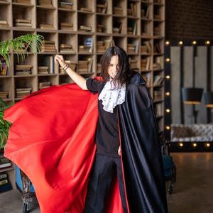 Vampire Dracula Costume for Adults | Halloween Vampire Cosplay Cloak