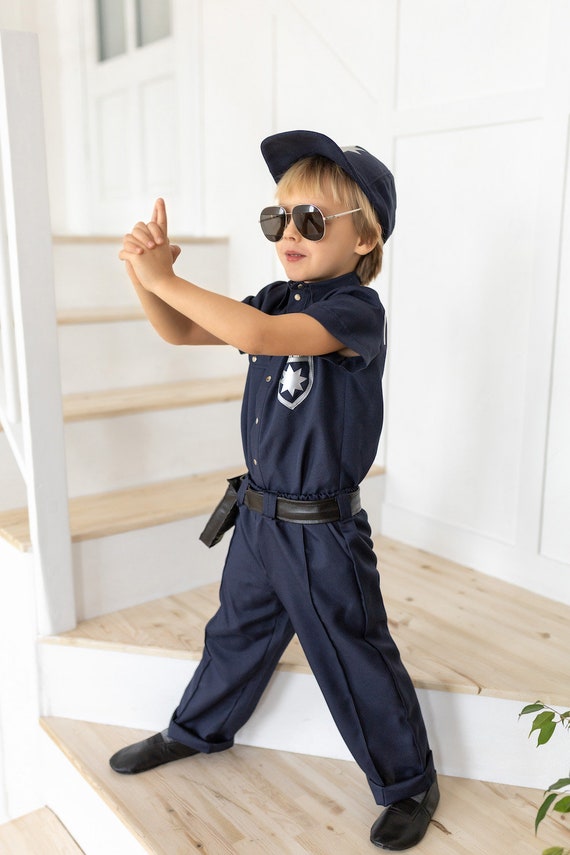 Disfraz de policía local para niño