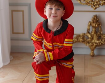 Morph Costume da pompiere per bambini, costume da pompiere per bambini, costume da pompiere per Halloween, T2