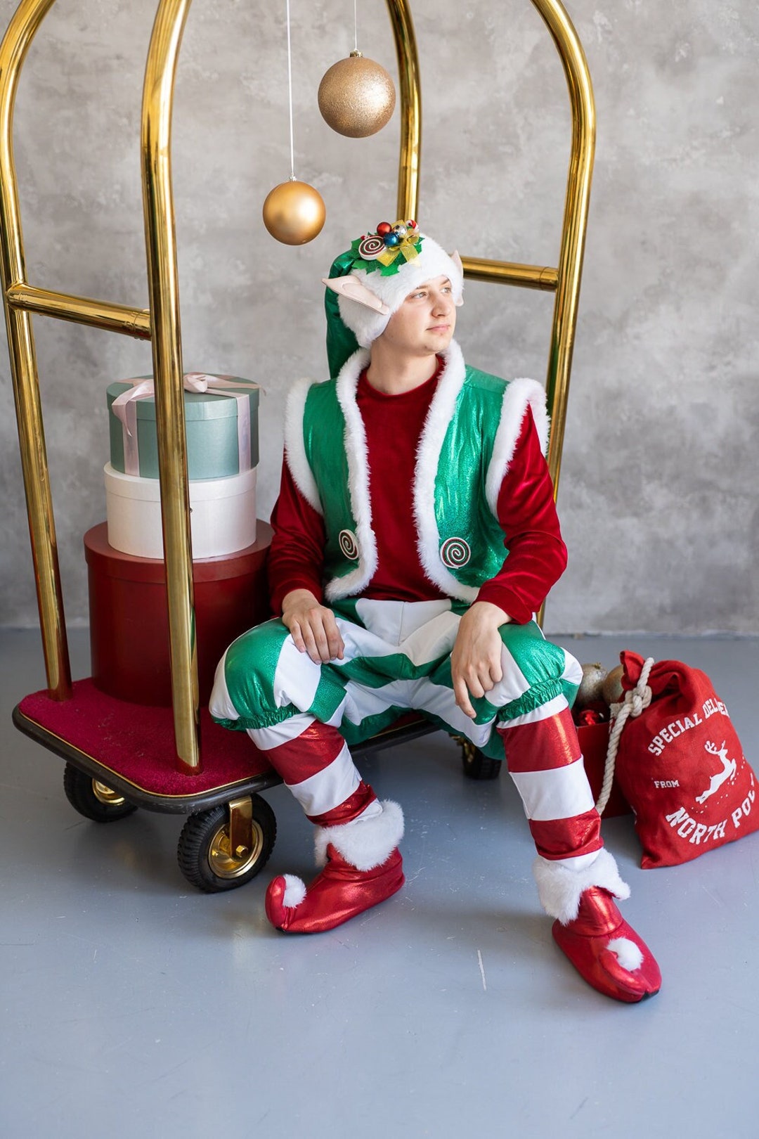 Adult Elf Costume for Christmas