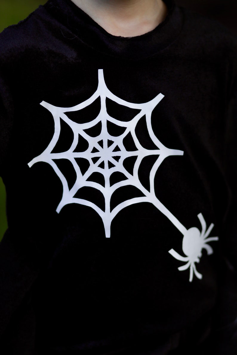 Spooky Spider Costume for boys and girls, Toddler carnival costume. Halloween kids outfit, Handmade insect costume image 6