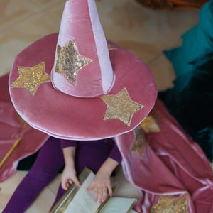 Zauberer Kostüm für Kinder, Cape Set mit Hut und Zauberstab. Bild 10