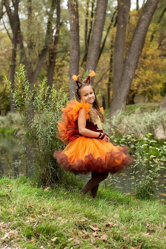 Fille écureuil, costume de carnaval pour Halloween, fêtes