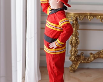 Firefighter Costume: Toddler Fireman Outfit, Pretend Play