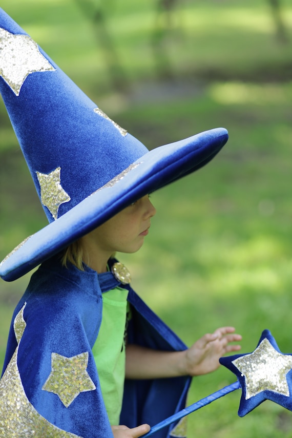 Zauberkostüm Kinderkostüm Magier Magisches Zauberer Kostüm Zauberumhang Jungen 