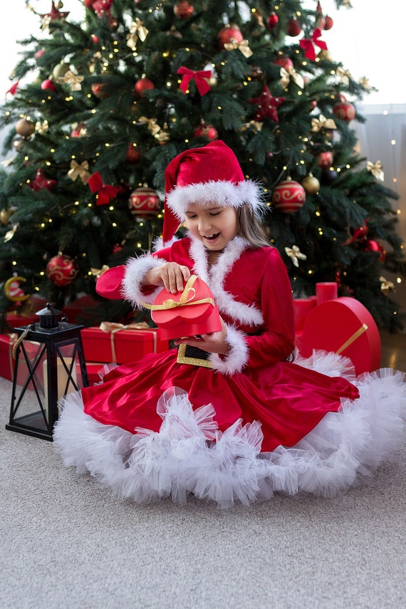 Disfraz de niña elfa de Navidad, vestido de elfo para niño pequeño, regalo  de Navidad para niña -  México