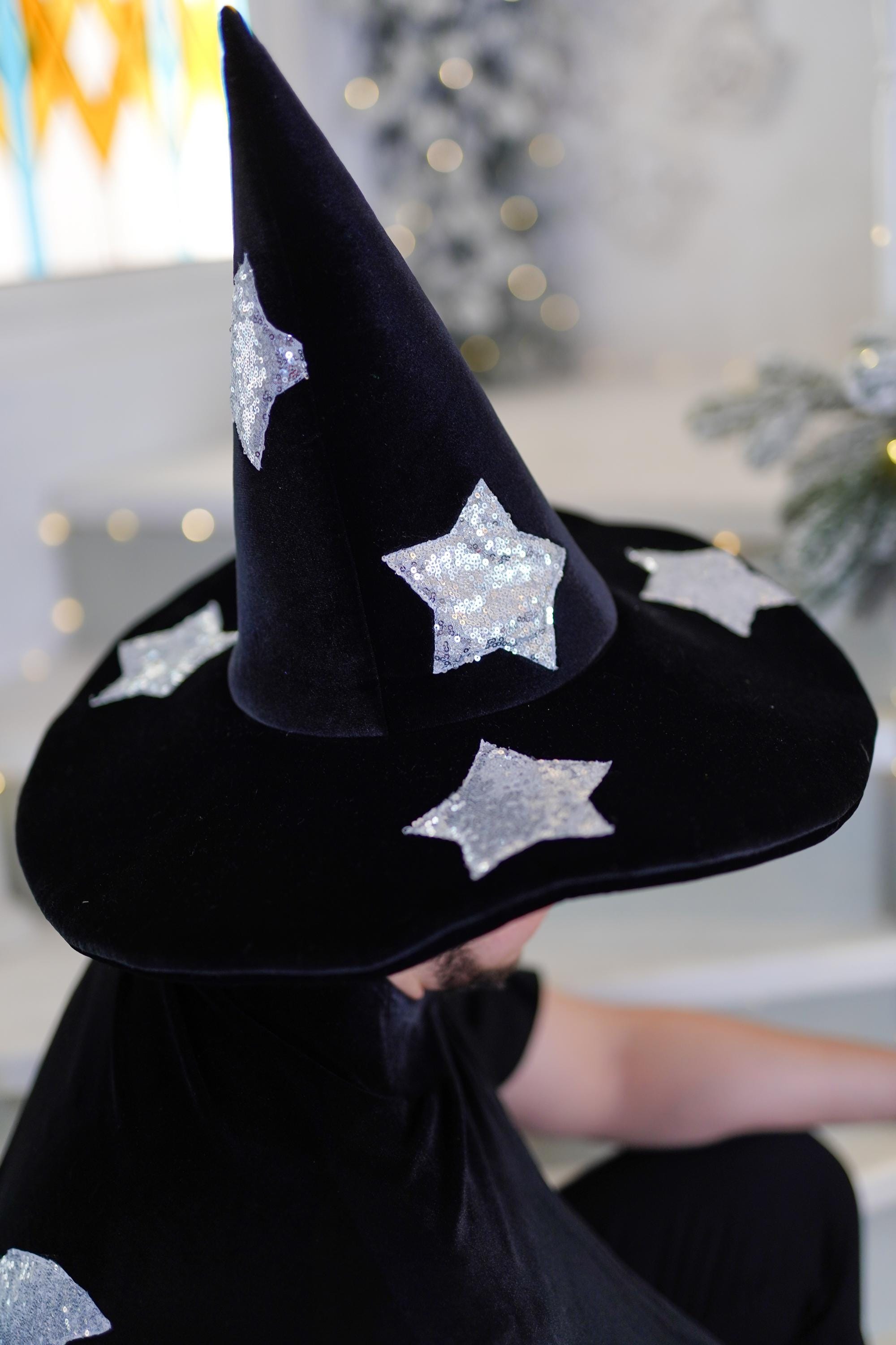 Mantello Mago Con Tasche Costume Mago Adulto - Set 7 Pezzi Con Mantello, Bacchetta, Occhiali E Sciarpa, Per Halloween E Carnevale Bacchetta Magica Mantello Harry Potter