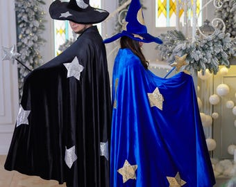 Disfraz De Mago De Talla Grande Para Adultos, Bata De Mago Púrpura Para Disfraz De Magia Y Brujería, Cosplay Y Halloween, Púrpura