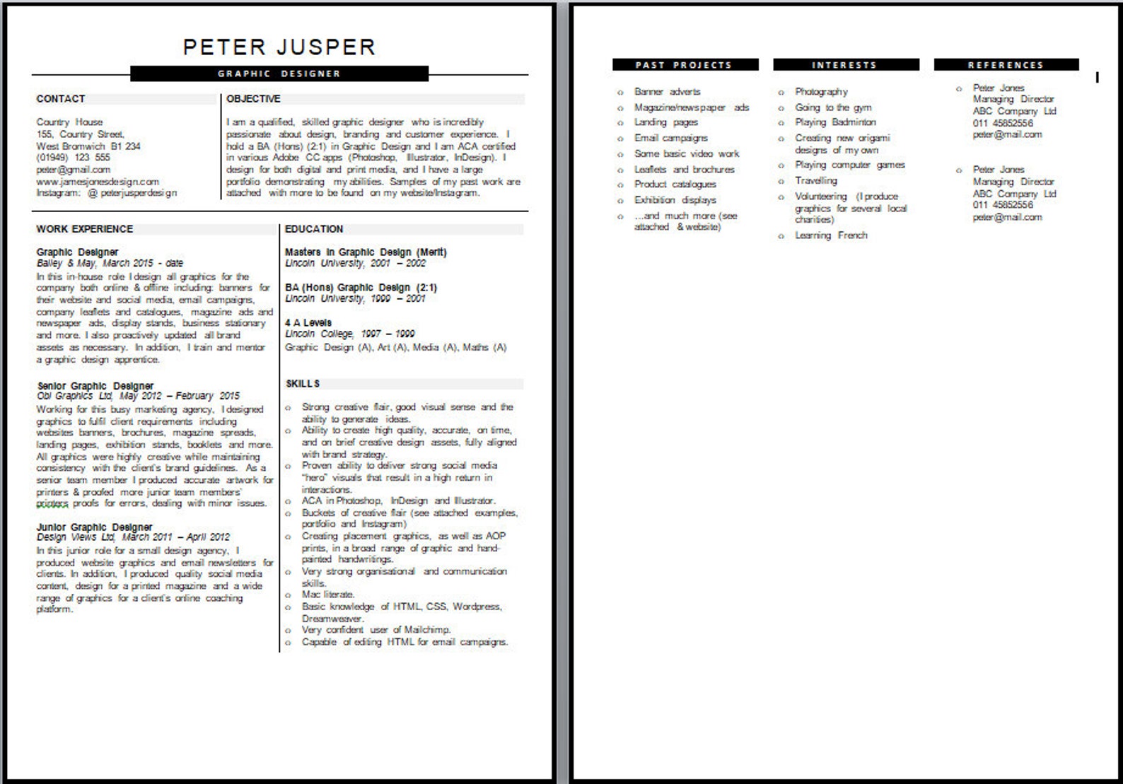 Professional Resume Template Instant Download Template 2 Pages Modern Professional Resume Template Instant Download Template 2 Pages Modern