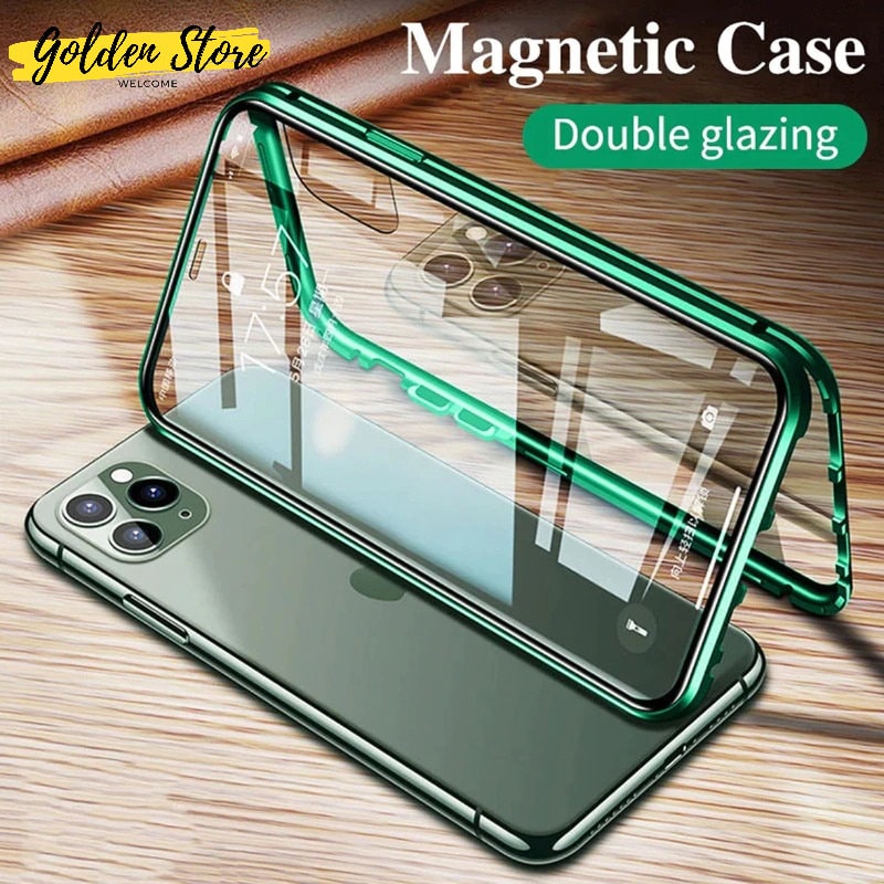 Site line Elegance visuel 360 Magnetic Adsorption Metal Case for for Iphone 14 13 12 11 - Etsy