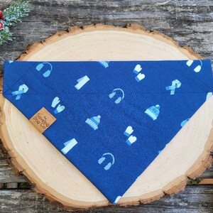 Snow Day customizable over the collar dog bandana