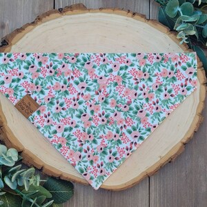 Rose Garden customizable over the collar dog or cat bandana