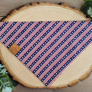 Old Glory customizable over the collar dog or cat bandana