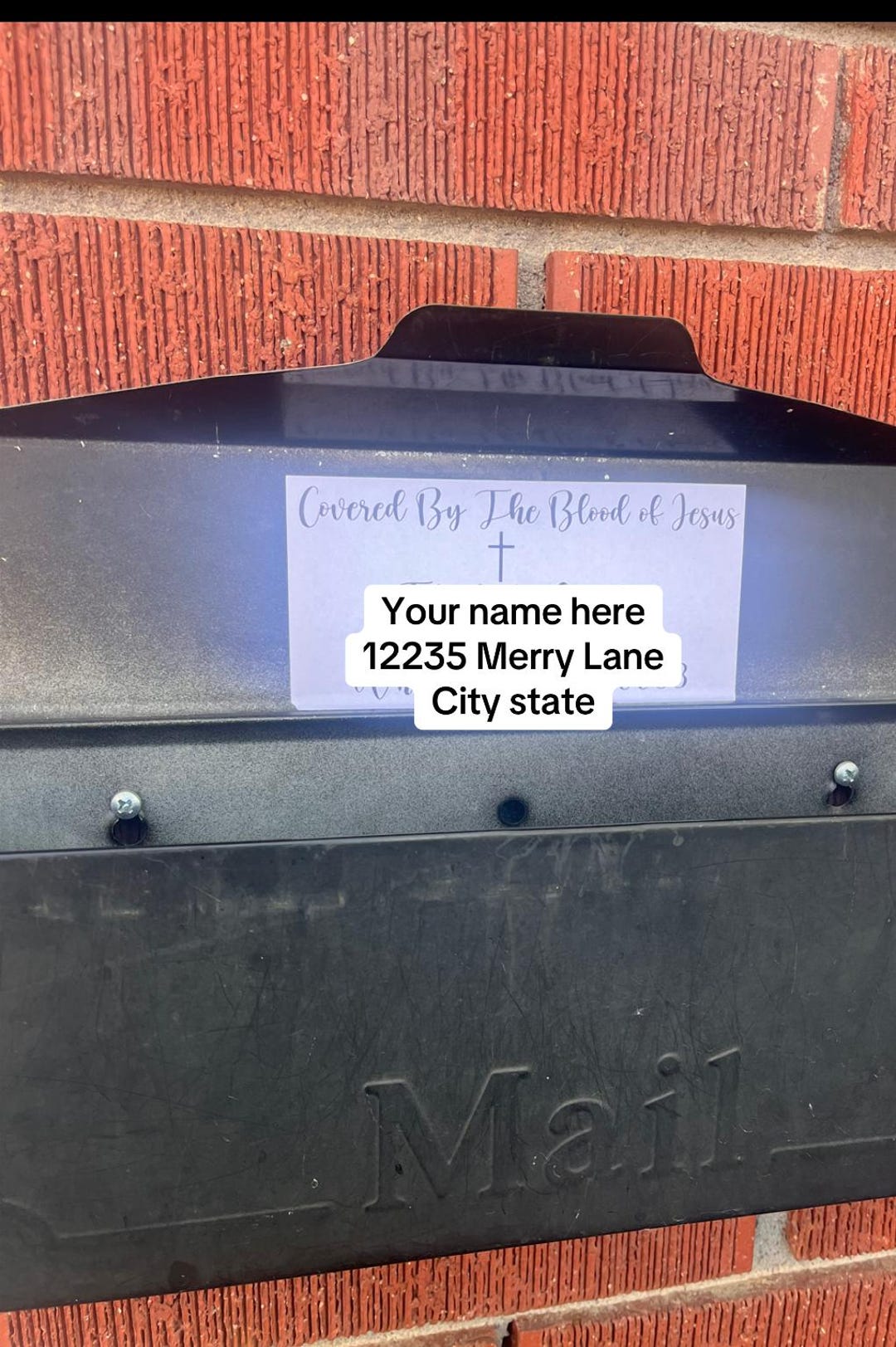 Personalized Mail Box Label - Etsy