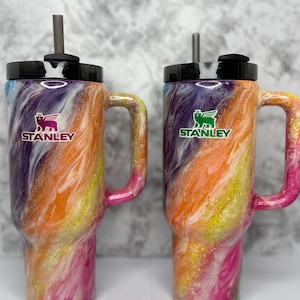 Personalized Rainbow Milkyway 40oz Stanley Tumbler with Handle image 4