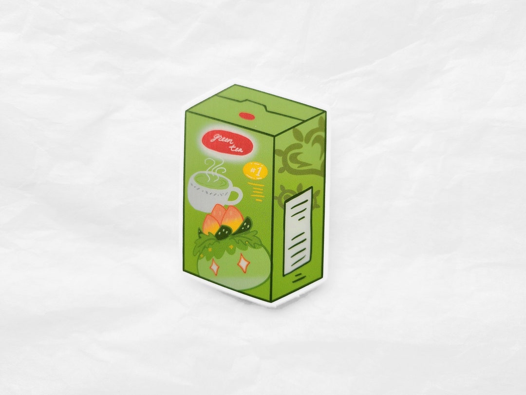 Genshin Impact Green Tea Sticker, Dendro Slime Sticker, Cute Matcha ...