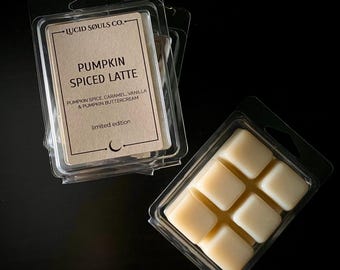 LUCID SØULS Co. Wax Melt Soy Wax Essential Oils - Pumpkin Spiced Latte (limited) Pumpkin Spice, Caramel, Vanilla & Buttercream
