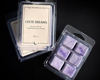 LUCID SØULS CO. Soja Wachs Wax Melt Ätherische Öle - Lucid Dreams No.1 - Black Orchid, Sandelholz & Amber