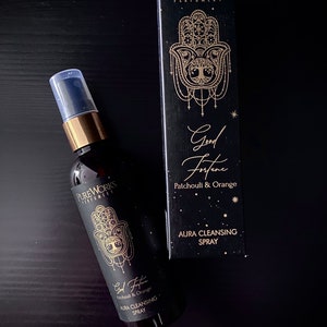 LUCID SØULS Co. Aura Spray Good Fortune Patchouli & Orange by PureWorks Fragrance Aura Room Spray Cleansing Meditation Moon