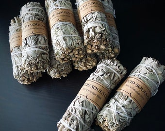 LUCID SØULS CO. Weißer Salbei Sage Smudge Stick Salvia Räucherbündel Räucherwerk räuchern Reinigung Duft Rauhnächte