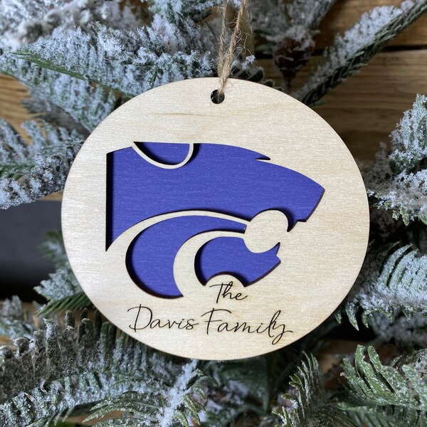 K State Ornament Etsy
