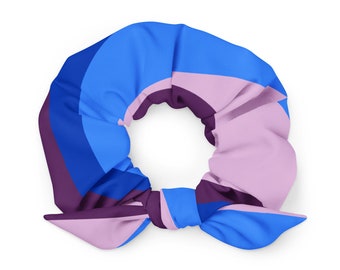 Boo | Recycled Scrunchie | Eco-Friendly | Purple | Pink | Blue